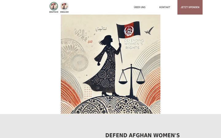 Screenshot of defend-afghan-women.de