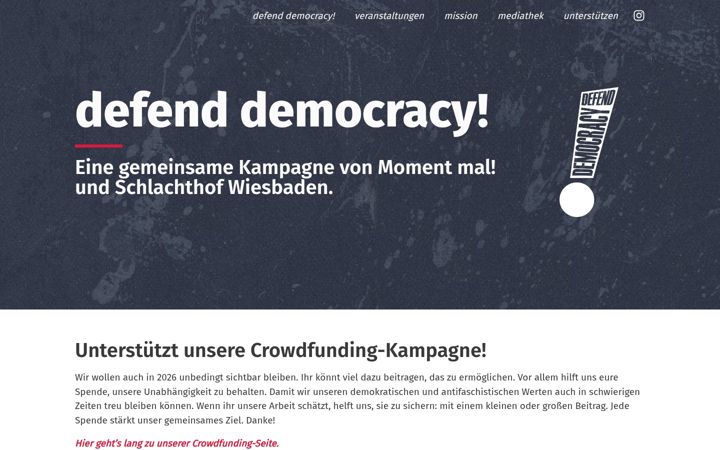 Screenshot of defend-democracy.de