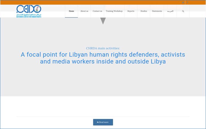Screenshot of defendercenter.org
