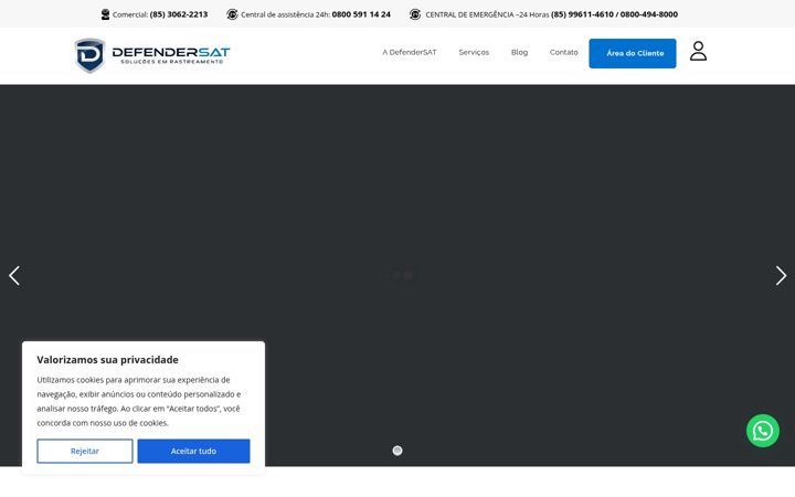 Screenshot stránky defendersat.com.br