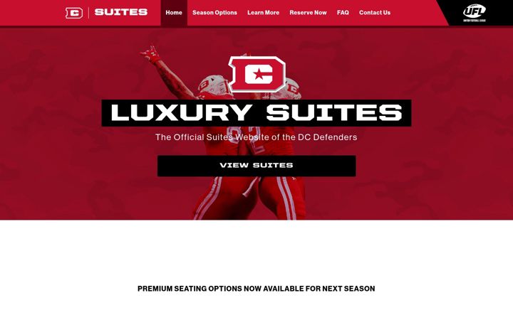 Screenshot von defenderssuites.com