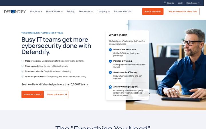 Screenshot of defendify.com
