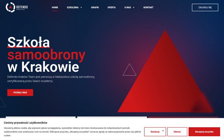 Ekraanipilt saidist defendokrakow.pl