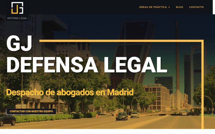 Screenshot of defensalegalgj.com