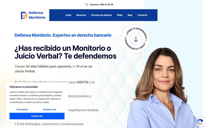 Screenshot of defensamonitorio.com