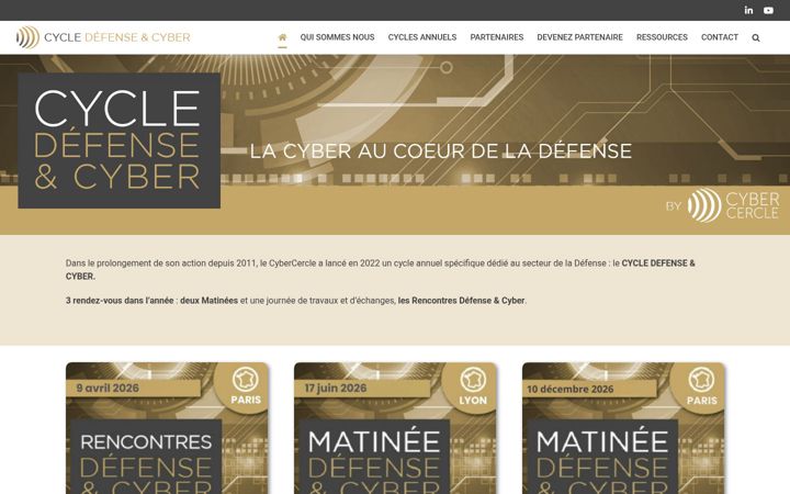 Ekraanipilt saidist defense-cyber.fr