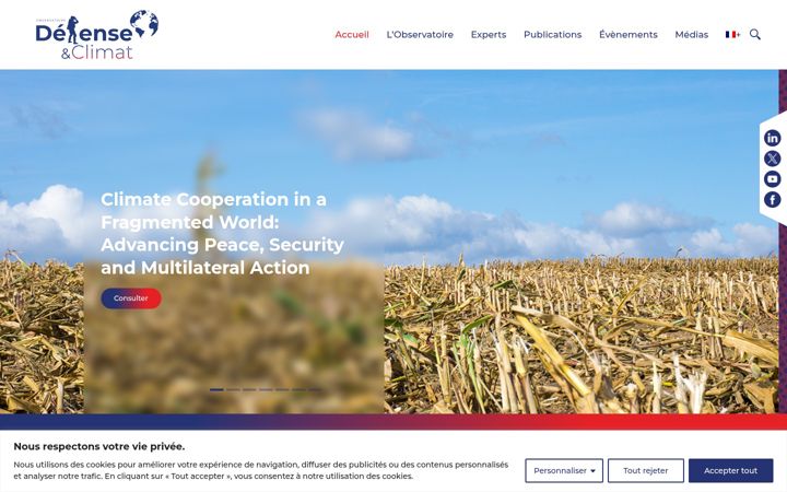 Ekraanipilt saidist defenseclimat.fr