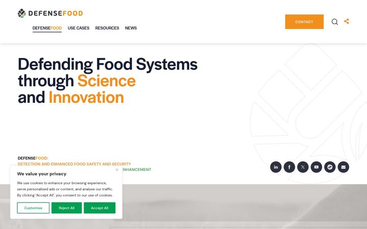 Screenshot of defensefood.eu