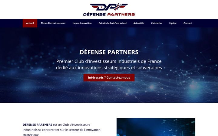 Ekraanipilt saidist defensepartners.fr