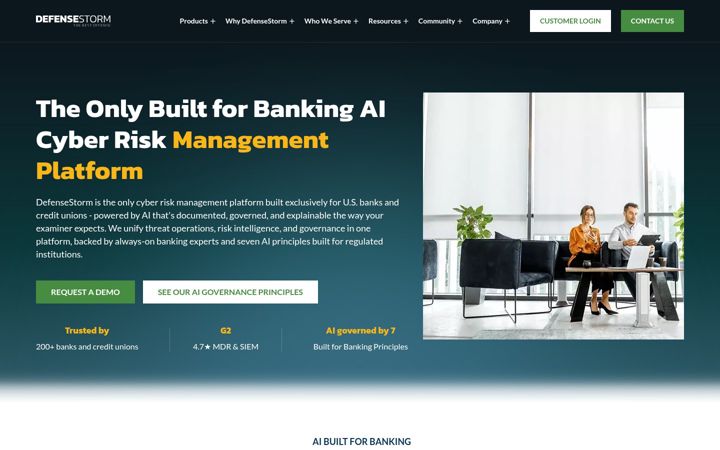 Screenshot of defensestorm.com