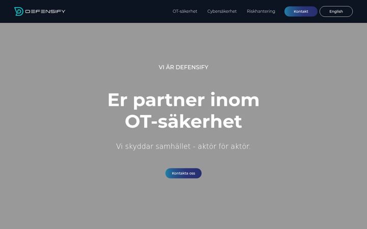 Screenshot di defensify.se