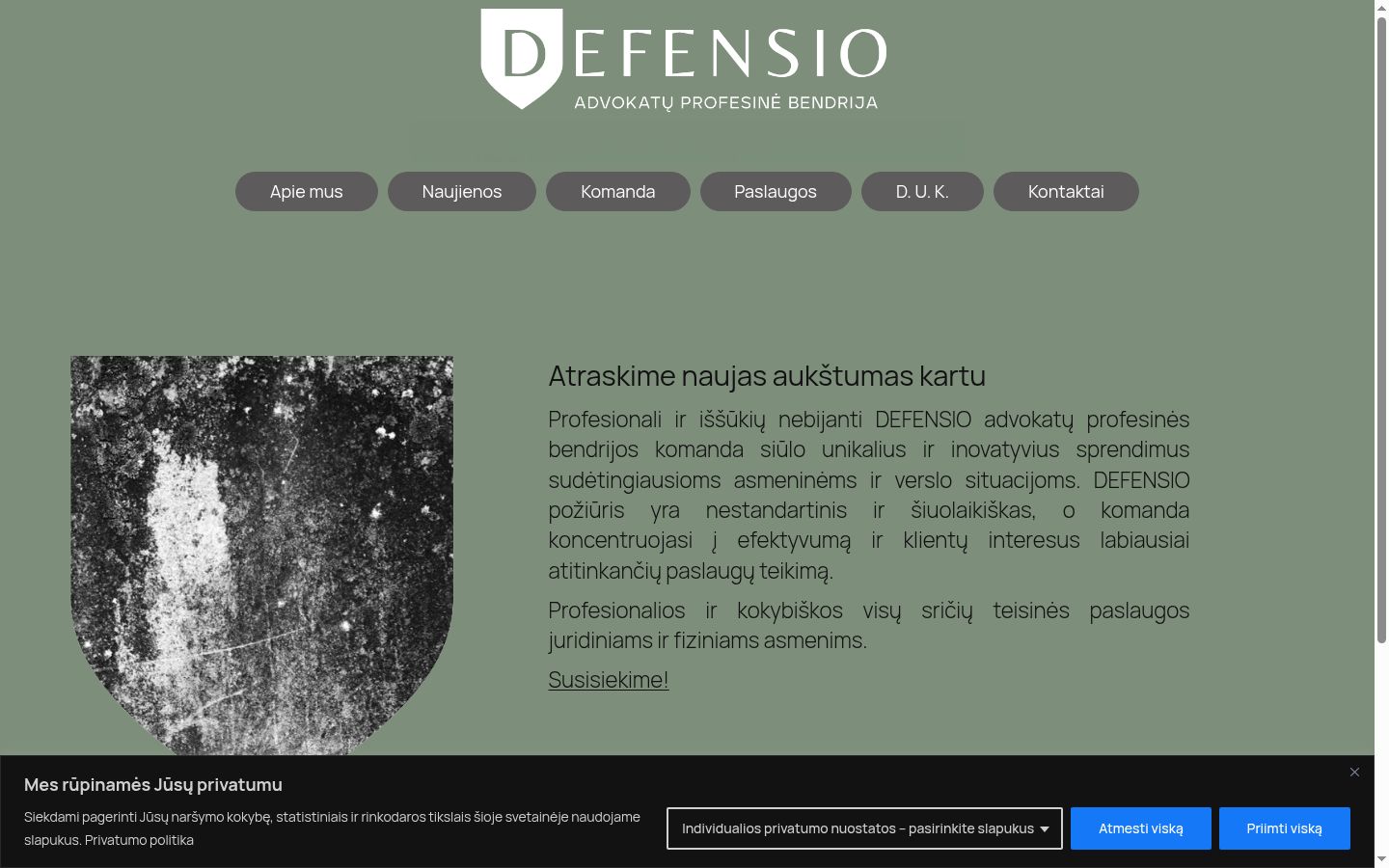 Screenshot tal-banner tal-kunsens muri qabel kwalunkwe interazzjoni