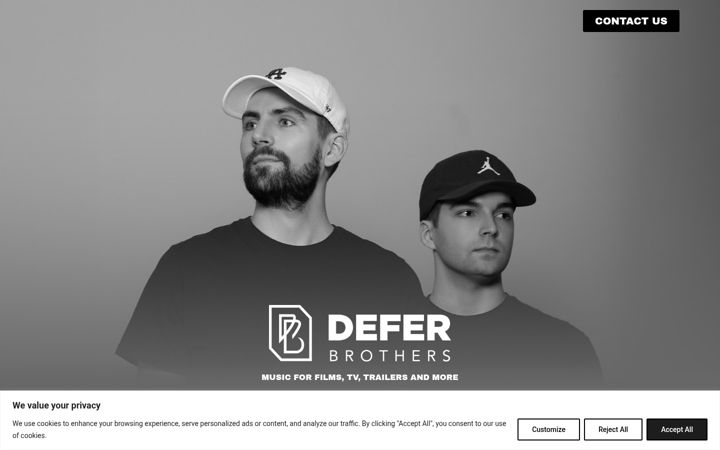 Screenshot of deferbrothers.com