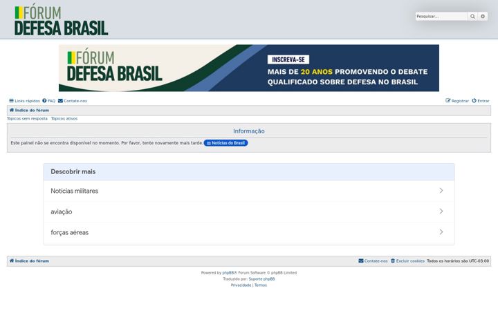 Screenshot of defesabrasil.com