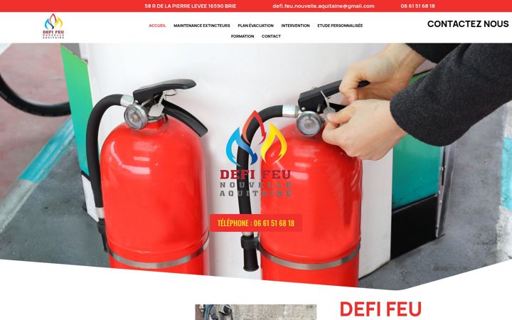 Ekraanipilt saidist defi-feu.fr