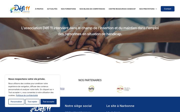Ekraanipilt saidist defi11.fr