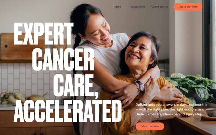 Screenshot of defianthealth.com