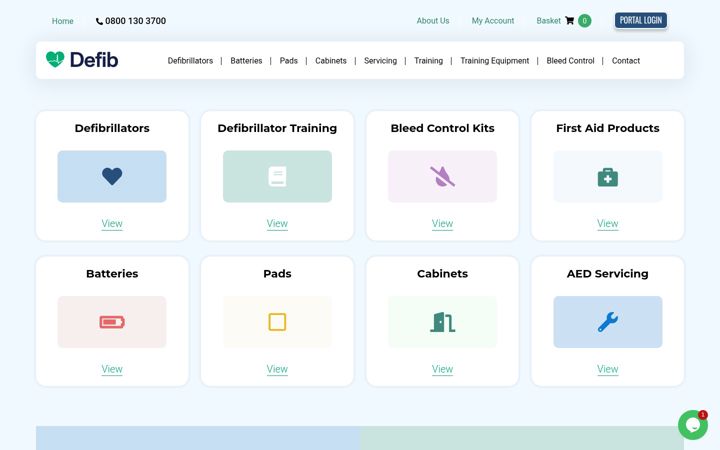Screenshot of defibsalesandtraining.com