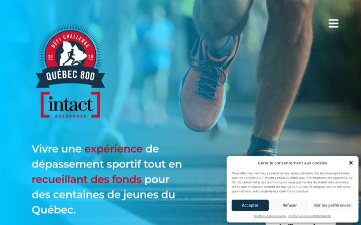 Screenshot of defichallengequebec800.com