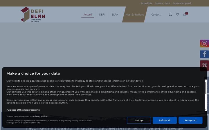 Screenshot of defielan-ici.com