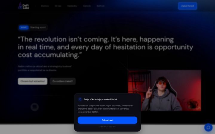 Screenshot of defilabz.io