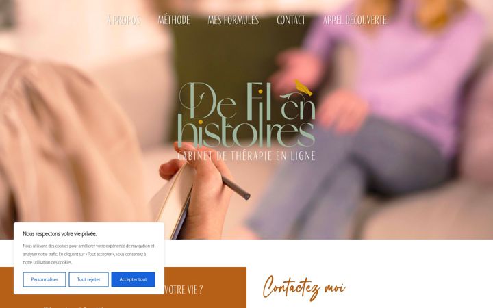 Ekraanipilt saidist defilenhistoires-therapeute.fr