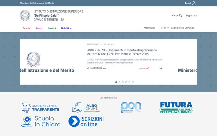 Screenshot of defilippisgaldi.it