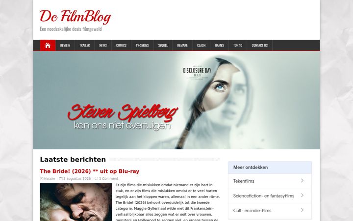 Screenshot of defilmblog.be