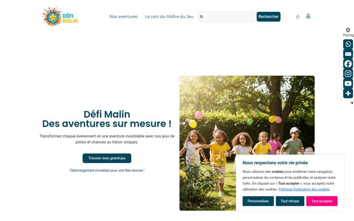 Screenshot of defimalin.fr