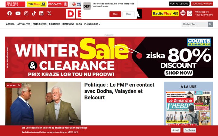 Screenshot of defimedia.info