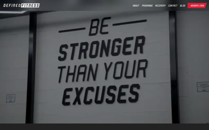 Skärmbild av definedfitness.ie