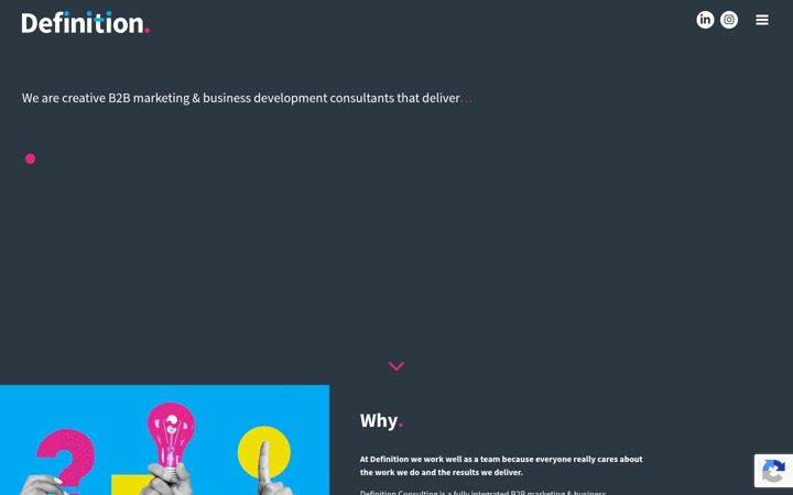 Screenshot of definitionconsulting.co.uk