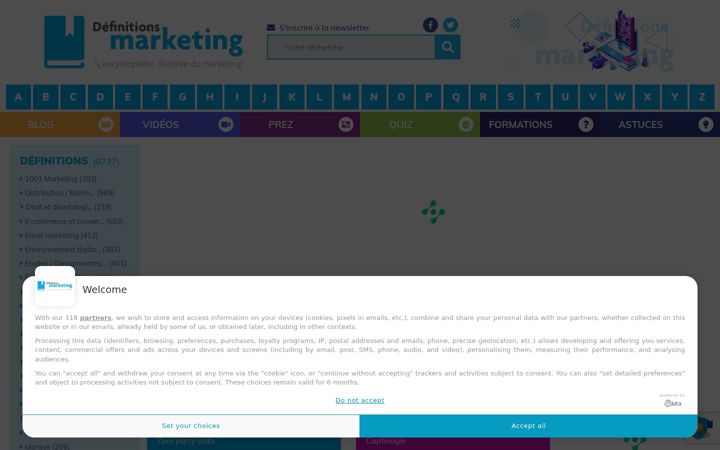 Screenshot of definitions-marketing.com