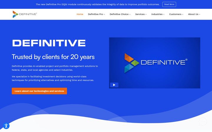 Screenshot of definitiveinc.com