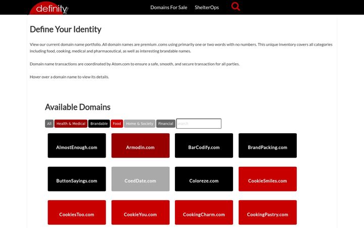 Screenshot of definitygroup.com