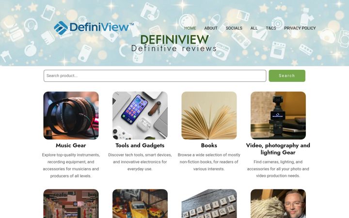 Screenshot of definiview.co.uk