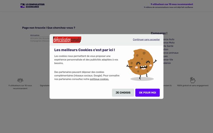 Screenshot of defiscalisationconseils.com