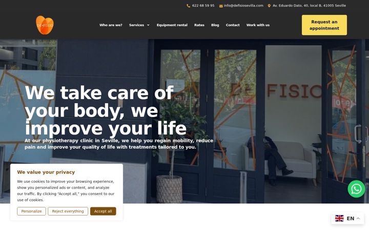 Screenshot of defisiosevilla.com