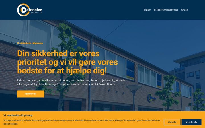 Screenshot of defit-edu.dk