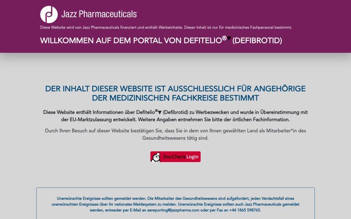 Screenshot of defitelio.de