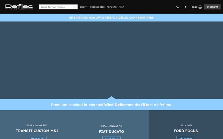 Screenshot of deflec.co.uk