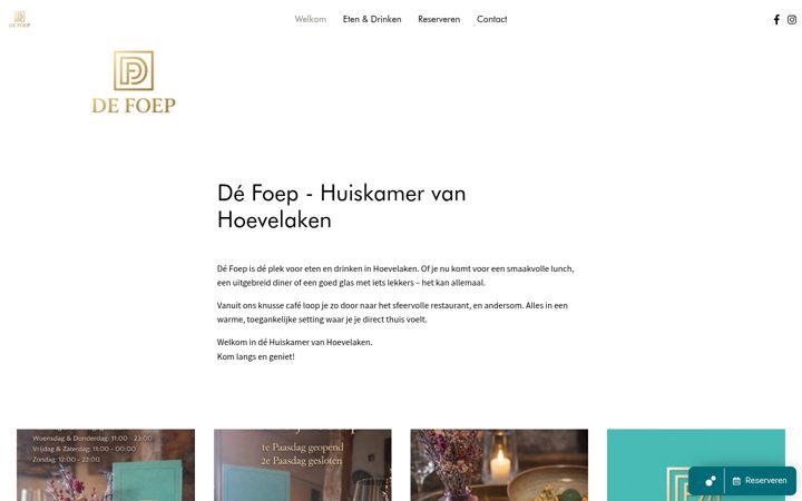 Screenshot stránky defoep.nl