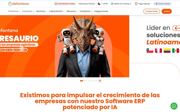 Captură de ecran a defontana.com
