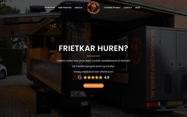 Screenshot stránky defoodkompagnie.nl