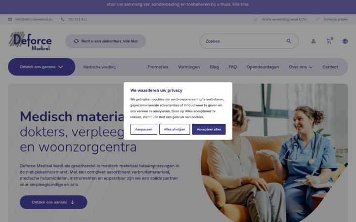 Screenshot of deforcemedical.be