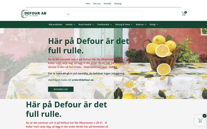 Screenshot di defour.se