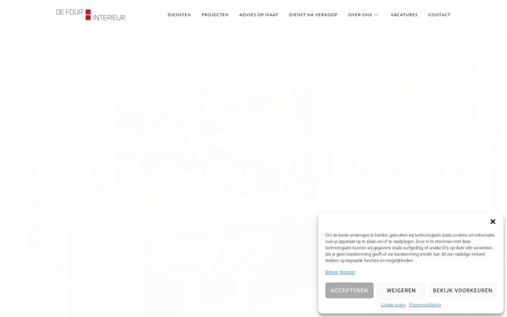 Screenshot of defourinterieur.be