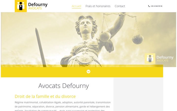Screenshot of defourny.be