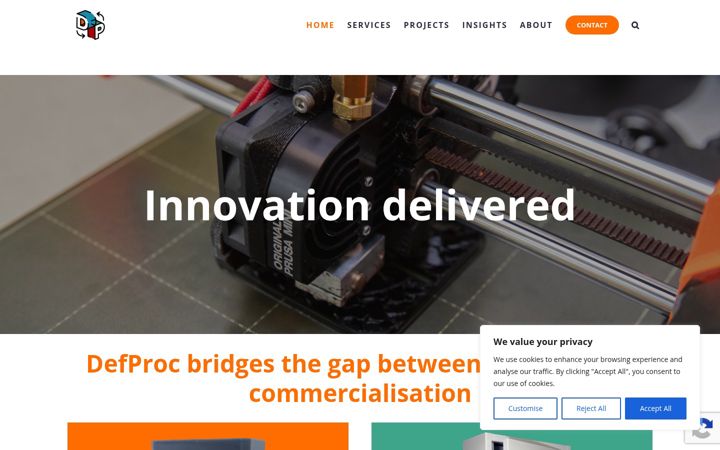 Screenshot of defproc.co.uk