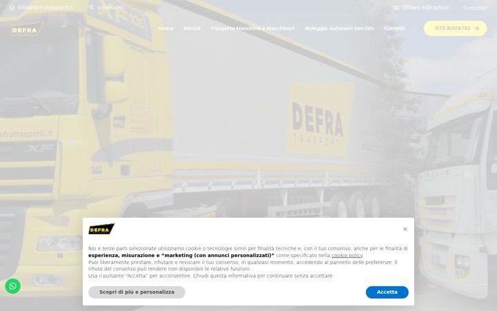 Screenshot of defratrasporti.com